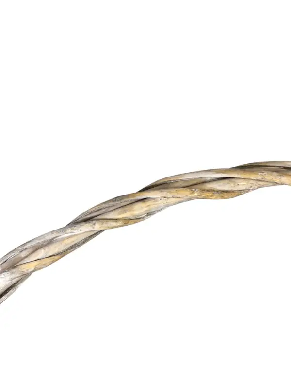 Корзина плетёная для хранения Penelope, лоза, с ручкой, серая, набор 3 шт.