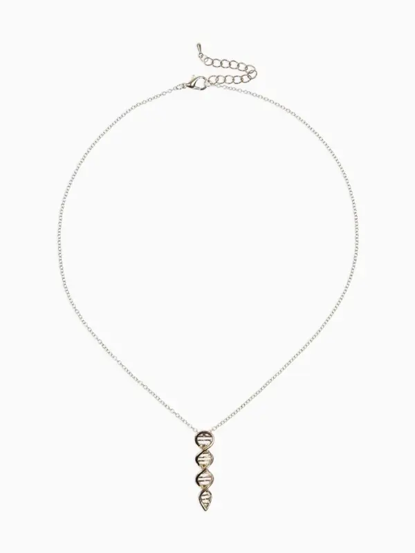 Кулон на цепочке &laquo;ДНК&raquo;, 43 см,+ удлинитель 5 см, цвет золото