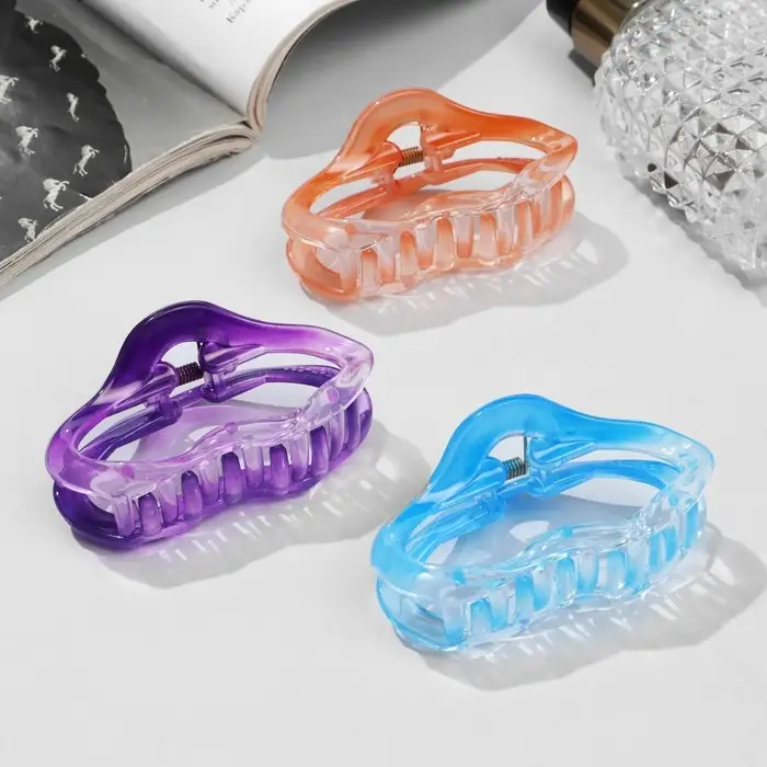 Крабик для волос «Альба», овал колор, 7 см, МИКС Крабик для волос «Альба», овал колор, 7 см, МИКС