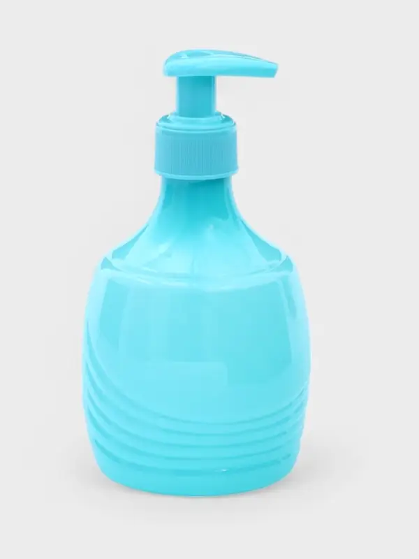 Дозатор для мыла &laquo;Волны&raquo;, 450 мл, 7.8&times;7.8&times;15.5, бирюзовый