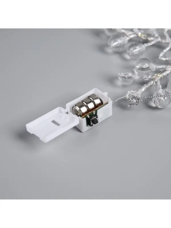 Подвеска световая &laquo;Снежинка&raquo;, 14&times;14&times;1 см, 10 LED, от батареек AG13&times;3, свечение белое