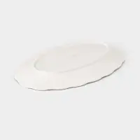 Блюдо сервировочное Garden rose, 30.5&times;19.5&times;2 см, керамика, белое