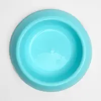 Миска для кошек и собак, 200 мл, 14.5&times;3 см, пластик, голубая