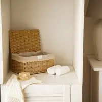 Корзина для хранения SL Home, плетёная, ручной работы, 30&times;20&times;15.5 см