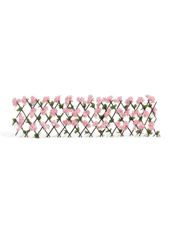 Ограждение декоративное, 35&times;120 см, &laquo;Розовые цветы&raquo;, Greengo