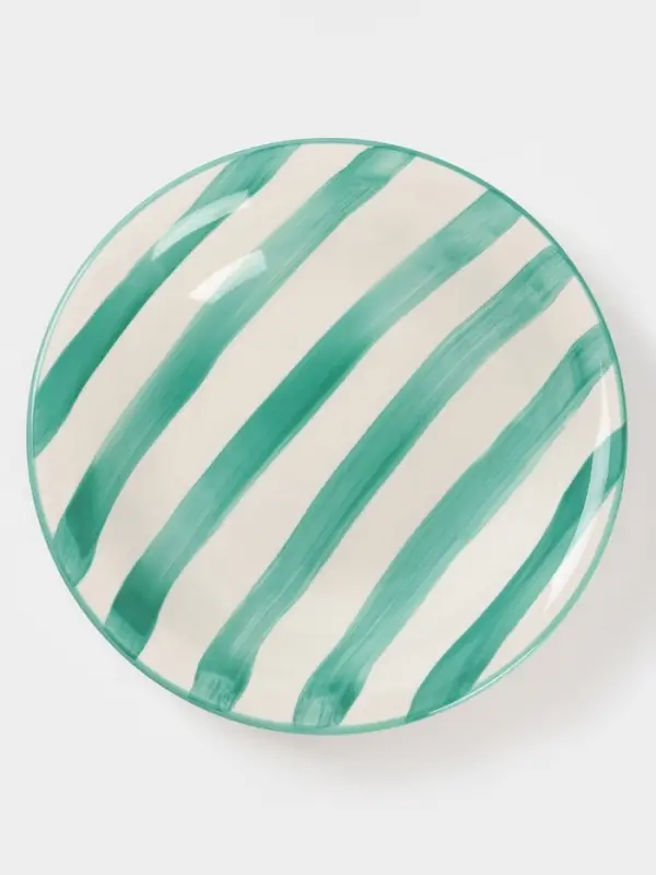 Тарелка глубокая Доляна &laquo;Райе&raquo;, 600 мл, d=21 см, керамика, бирюзовая