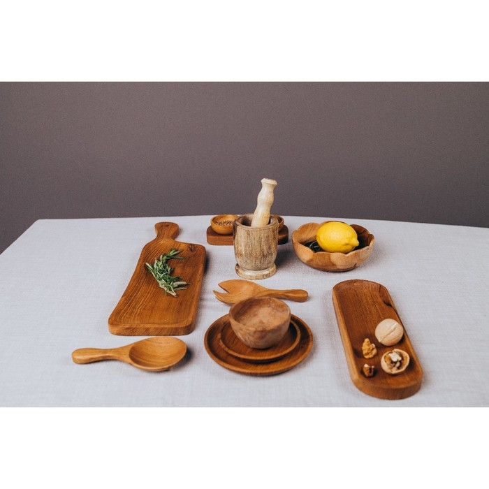 Салатник 15х15х7 см, тиковое дерево Салатник 15х15х7 см, тиковое дерево