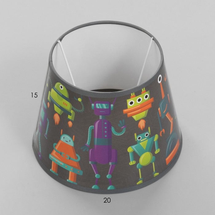 Абажур для светильника BayerLux «Роботы», Е27, 20×20×15 см Абажур для светильника BayerLux «Роботы», Е27, 20×20×15 см