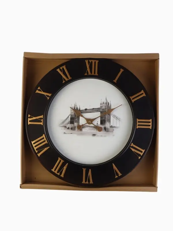 Часы настенные интерьерные &laquo;Лондонский мост&raquo;, бесшумные, плавный ход, d=50 см
