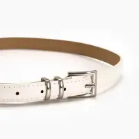 Ремень жен 03-01-02-01, Июнь2502, 2*0,3*110 см, без винта, пряж металл, 1 прокол, белый Ремень жен 03-01-02-01, Июнь2502, 2*0,3*110 см, без винта, пряж металл, 1 прокол, белый