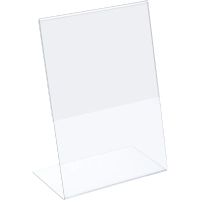 Ценникодержатель настольный из акрила вертикальная L-образная ACR-PRICERA4