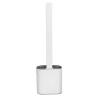 Ёрш для туалета настенный тм VETTA, 10х36,5см, силикон, полипропилен, белый