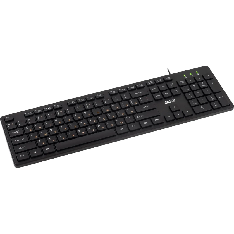 Клавиатура Acer OKW122 черный USB (ZL.KBDEE.00C)