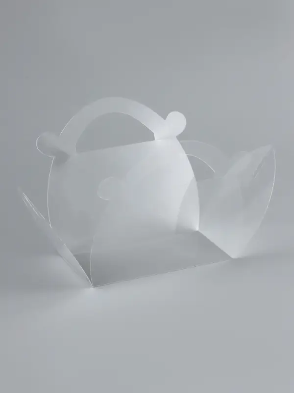 Складная прозрачная коробка из PVC, для упаковки подарков, 9.9×4.9×5.5 см