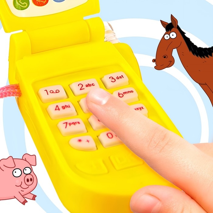 Музыкальный телефон &laquo;Синий трактор&raquo;, звук, свет