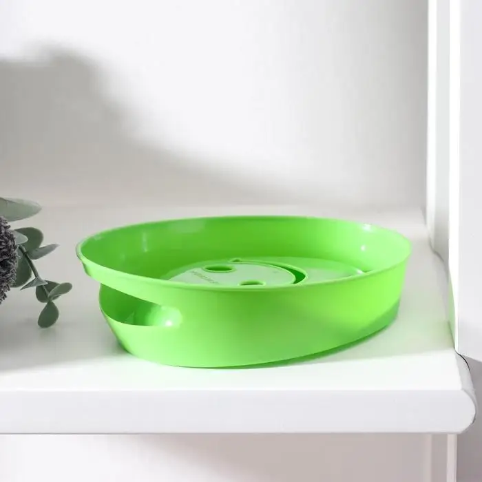 Мыльница «Улыбка», пластик, 15×11×4.5 см, МИКС