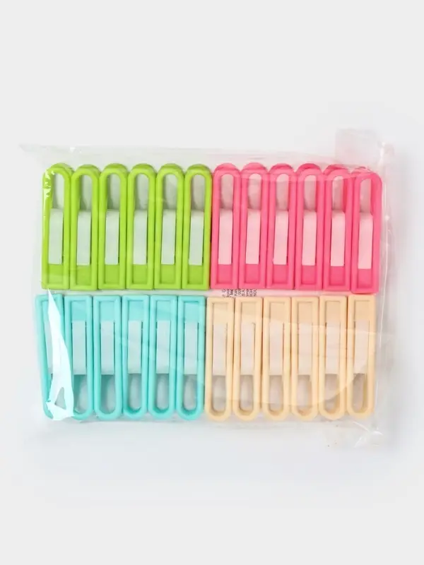 Набор прищепок бельевых 24 шт, пластик