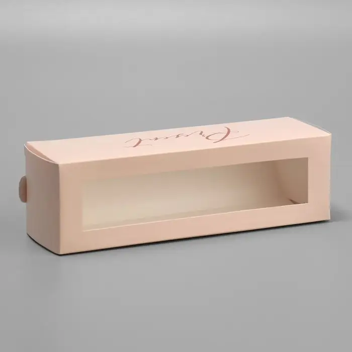 Коробка для макарун, кондитерская упаковка «Present», 18 х 5.5 х 5.5 см Коробка для макарун, кондитерская упаковка «Present», 18 х 5.5 х 5.5 см