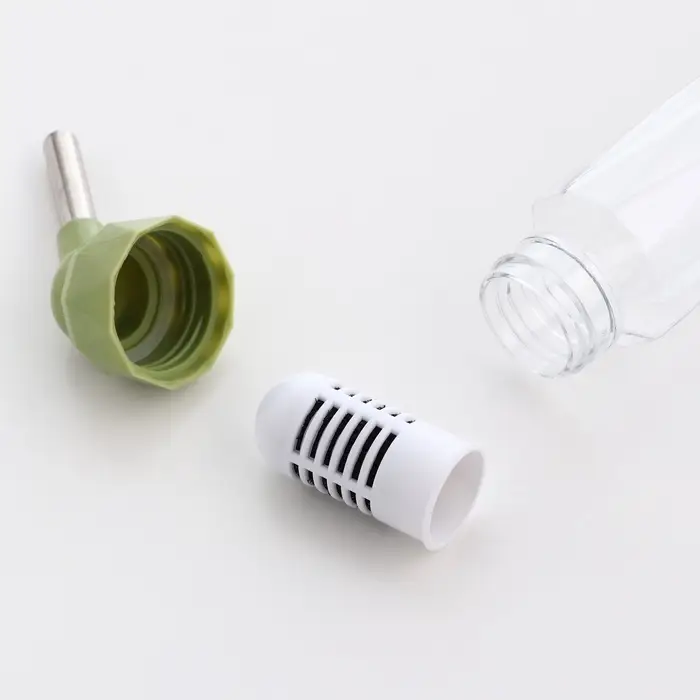 Поилка для грызунов, 80 мл, крепление-пружинка, зелёная