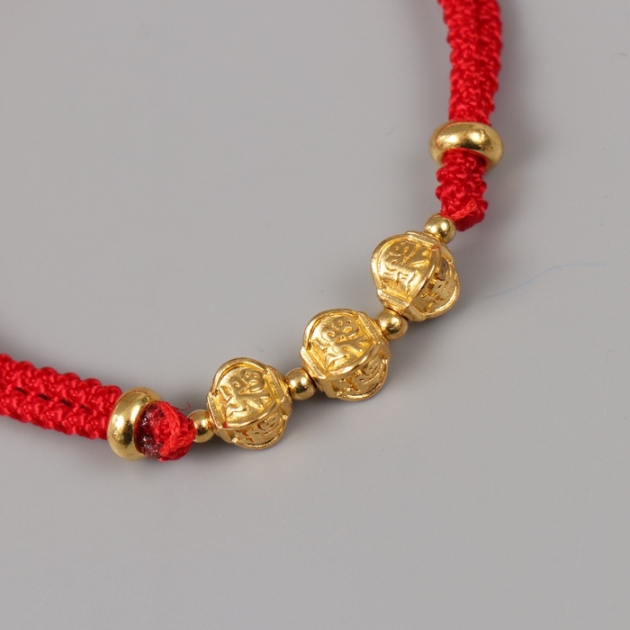 Браслет фен-шуй Браслет фен-шуй "Китайские фонарики" регулируемая длина набор 5 шт