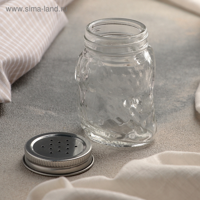 Солонка стеклянная «Сова», 100 мл, 7,5×6×8,5 см Солонка стеклянная «Сова», 100 мл, 7,5×6×8,5 см