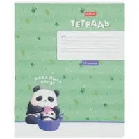 Тетрадь 18л кл Hatber "Забавные панды", на скобе, скругл углы, 60-65г/м&sup2; 5В МИКС