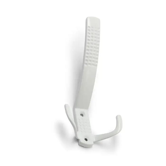 Крючок мебельный ТУНДРА TKT001, трехрожковый, белый