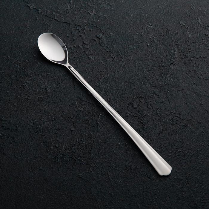 Ложка для коктейлей «Новинка», длина 20 см, толщина 1,2 мм, упрощённой обработки, цвет серебряный Ложка для коктейлей «Новинка», длина 20 см, толщина 1,2 мм, упрощённой обработки, цвет серебряный