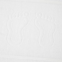 Набор полотенец махровых ножки Luscan/Oтель 650г/м2, 50х70 бел, 10шт/уп