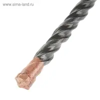 Бур по бетону ТУНДРА, крестовый наконечник, двойная спираль, SDS-plus, 8&times;210 мм