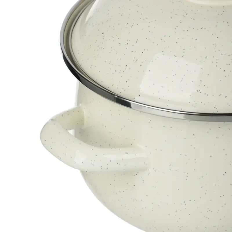 Кастрюля эмалированная VETTA Айвори, 18см, 2л, индукция