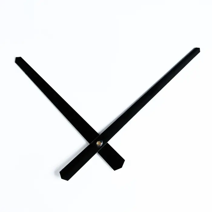 Стрелки для часов, часовая 12 см, минутная 18 см Стрелки для часов, часовая 12 см, минутная 18 см