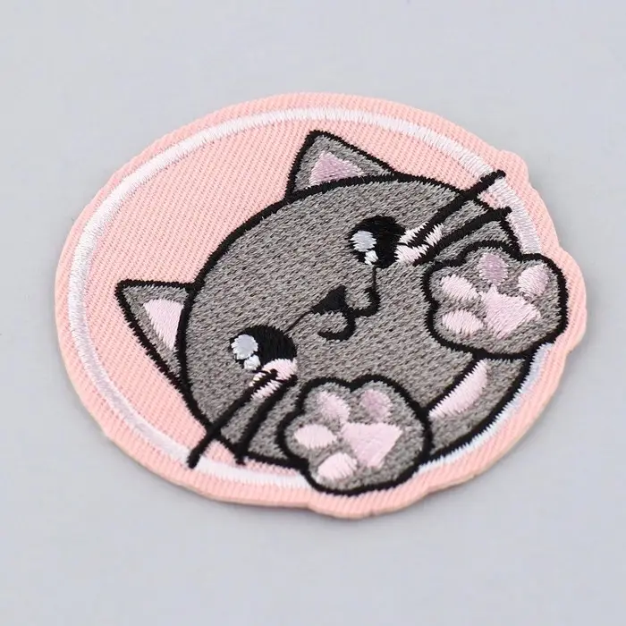 Термонаклейка на одежду &laquo;Котик&raquo;, диам. 6.4 см