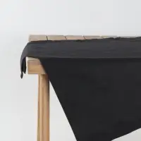 Простыня для бани Этель Linen, цв. чёрный, 140х100 см, 100% лён, 210 г/м2