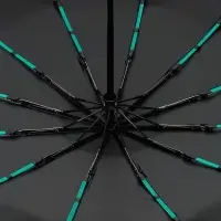 Зонт складной с УФ-защитой Ribstar, темно-синий