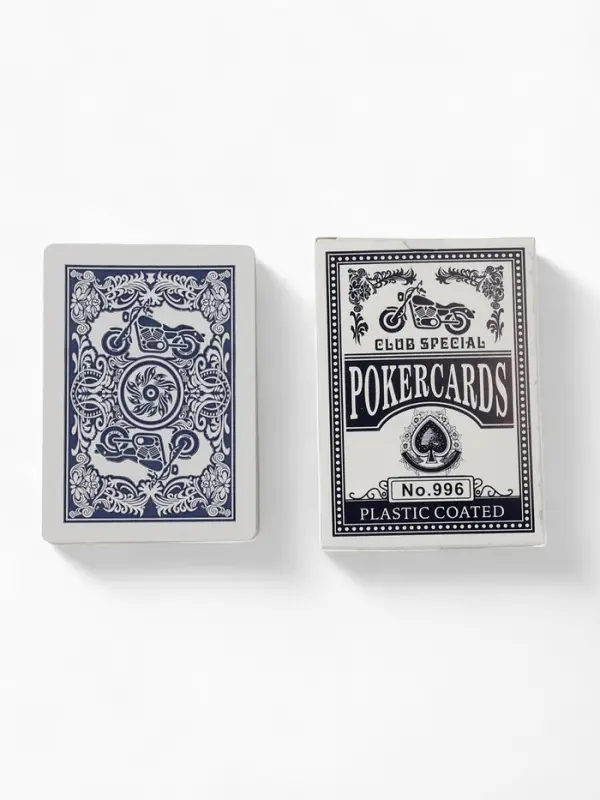 Карты игральные 54 шт. «Мотоцикл», для игры в покер, карта 6.3×8.7 см, синяя рубашка Карты игральные 54 шт. «Мотоцикл», для игры в покер, карта 6.3×8.7 см, синяя рубашка