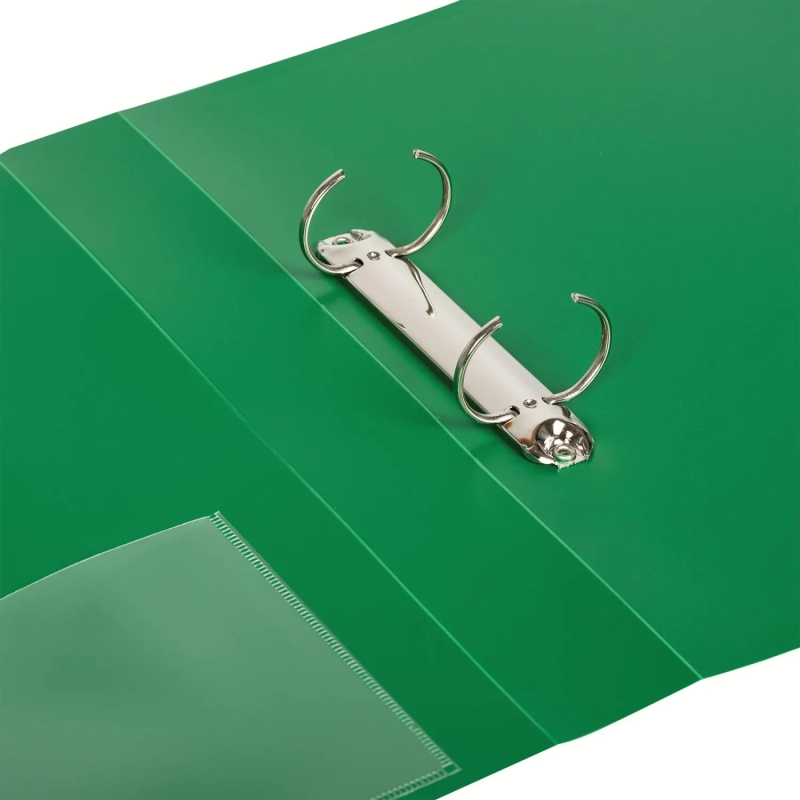 Папка на 2-х кольцах пласт. 35/42мм А4 ATTACHE F502/07 зеленая