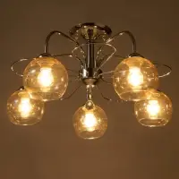 Светильник потолочный BayerLux &laquo;Анрия&raquo;, 5&times;Е27, 40 Вт, хром, 59&times;59&times;30 см