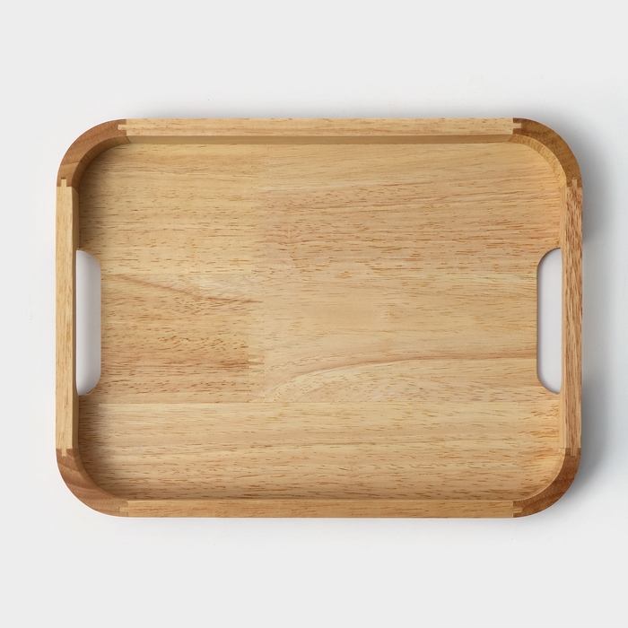 Поднос с ручками «Люкс», 30×23×2,8 см, гевея Поднос с ручками «Люкс», 30×23×2,8 см, гевея