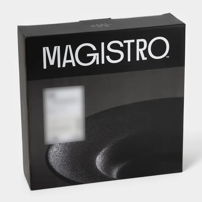 Набор тарелок фарфоровых для пасты Magistro Carbon, 21×21 см, 2 шт, цвет чёрный Набор тарелок фарфоровых для пасты Magistro Carbon, 21×21 см, 2 шт, цвет чёрный