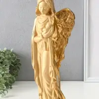 Фигура "Ангелина с младенцем" 18*10*40см, слоновая кость Фигура "Ангелина с младенцем" 18*10*40см, слоновая кость