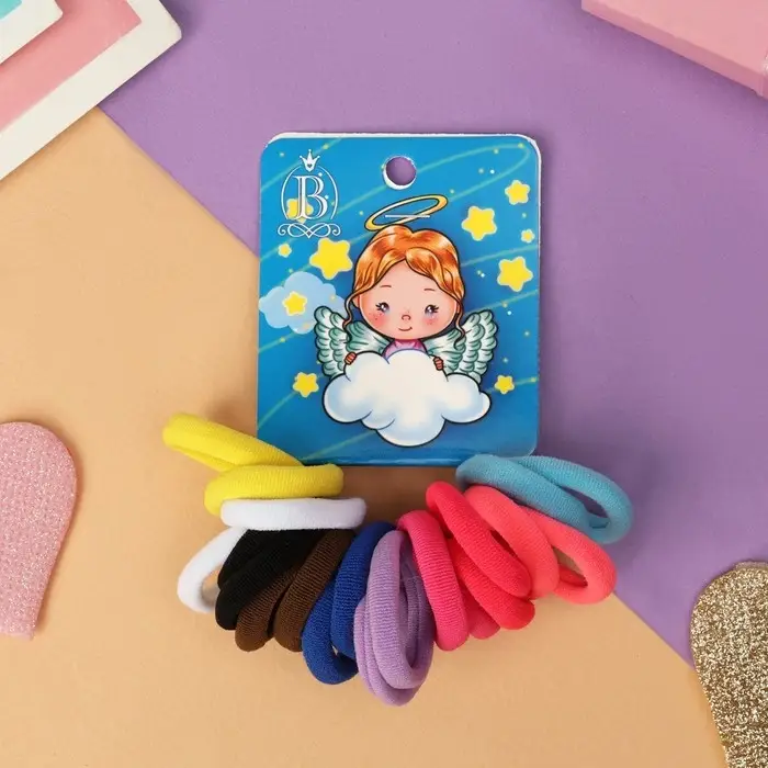 Резинка для волос  Резинка для волос "Ангелочек" (набор 20 шт) фантазия, 2,5 см