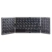 Складная беспроводная клавиатура B089 (серый) (40шт/кор)