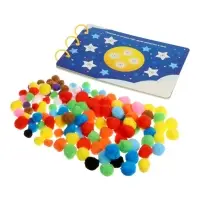 Развивающая книга с бомбошками, 133 липучки