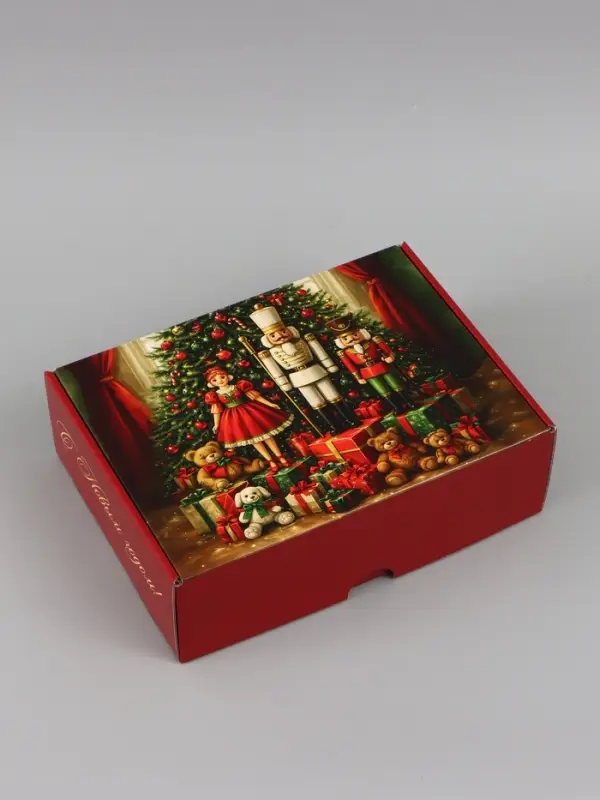 Коробка подарочная, самосборная &laquo;Тепла в новом году&raquo;,30.7&times;22&times;9.5 см
