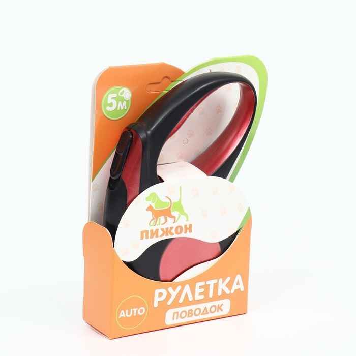 Рулетка Рулетка "Минимум", 5 м, чёрно-бордовая