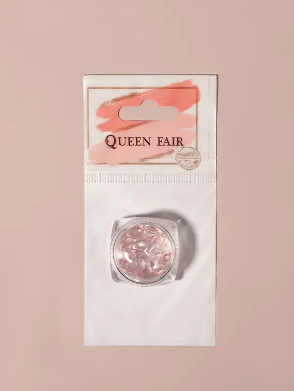 Фигурки для декора, объёмные, розовые, полупрозрачные