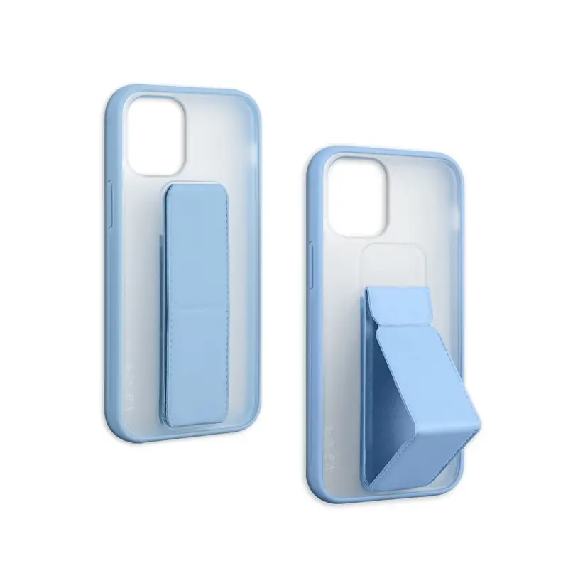 Чехол IPh 12 Pro Max с держателем 3 в 1 прозрачный