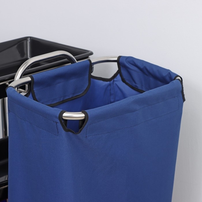 Тележка уборочная «Виолета», стандарт, 2×25 л, 2×8 л, 2 лотка, комплектация с нейлоновым мешком, 135 л