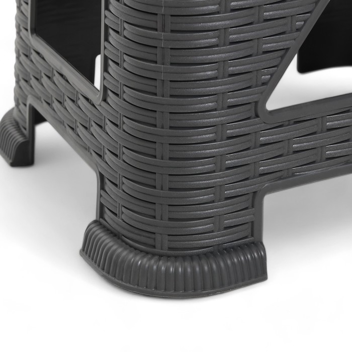 Табурет садовый Табурет садовый "Армхи", 35 х 37,5 х 45,5 см, антрацит